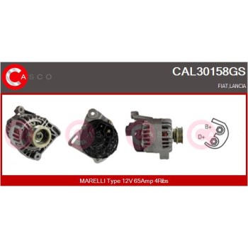 Alternador - CASCO CAL30158GS