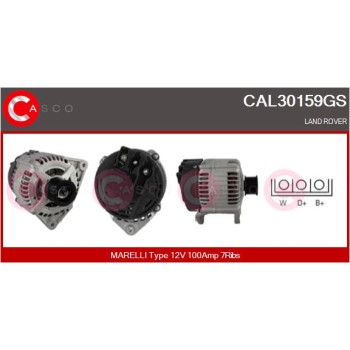 Alternador - CASCO CAL30159GS