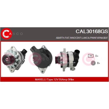 Alternador - CASCO CAL30168GS