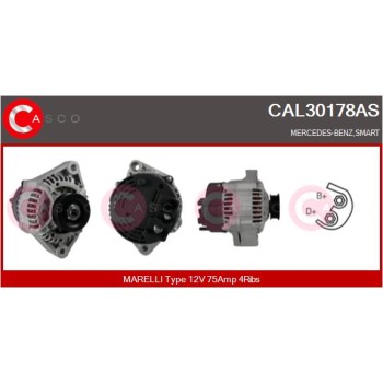 Alternador - CASCO CAL30178AS