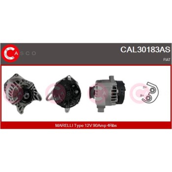 Alternador - CASCO CAL30183AS