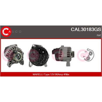 Alternador - CASCO CAL30183GS