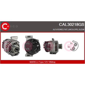 Alternador - CASCO CAL30218GS