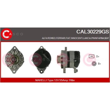 Alternador - CASCO CAL30229GS