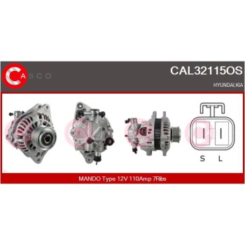 Alternador - CASCO CAL32115OS