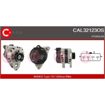 Alternador - CASCO CAL32123OS