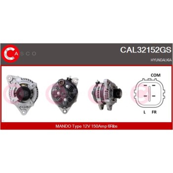 Alternador - CASCO CAL32152GS