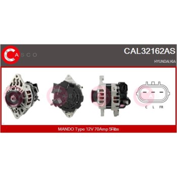 Alternador - CASCO CAL32162AS