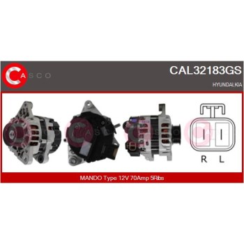 Alternador - CASCO CAL32183GS