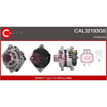 Alternador - CASCO CAL32193GS