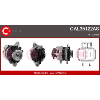 Alternador - CASCO CAL35122AS