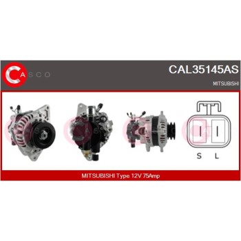 Alternador - CASCO CAL35145AS