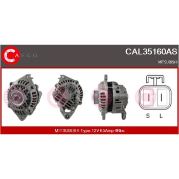 Alternador - CASCO CAL35160AS