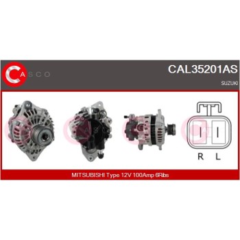 Alternador - CASCO CAL35201AS