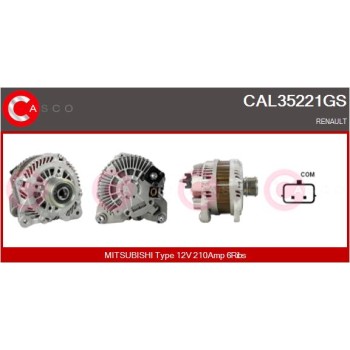 Alternador - CASCO CAL35221GS