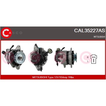 Alternador - CASCO CAL35227AS