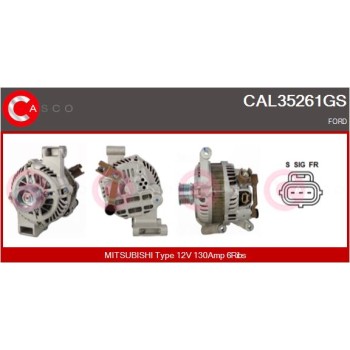 Alternador - CASCO CAL35261GS