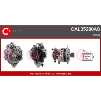 Alternador - CASCO CAL35280AS