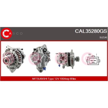 Alternador - CASCO CAL35280GS