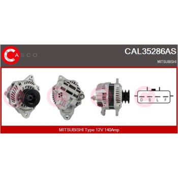 Alternador - CASCO CAL35286AS