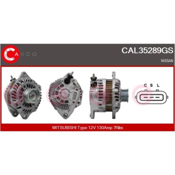 Alternador - CASCO CAL35289GS