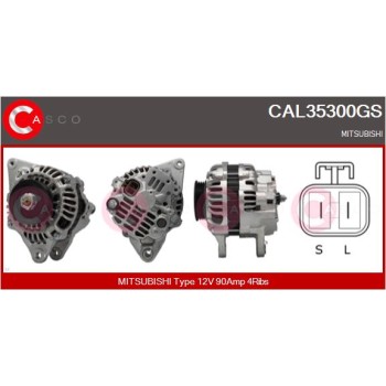 Alternador - CASCO CAL35300GS