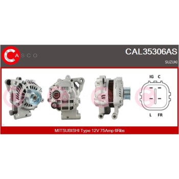 Alternador - CASCO CAL35306AS