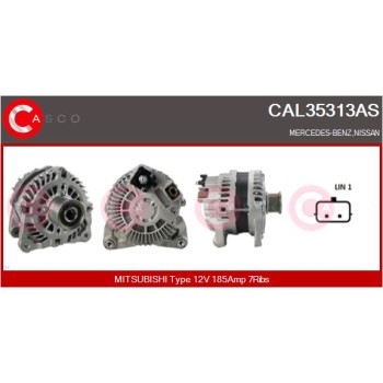 Alternador - CASCO CAL35313AS