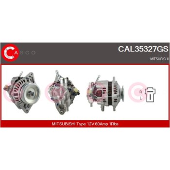 Alternador - CASCO CAL35327GS