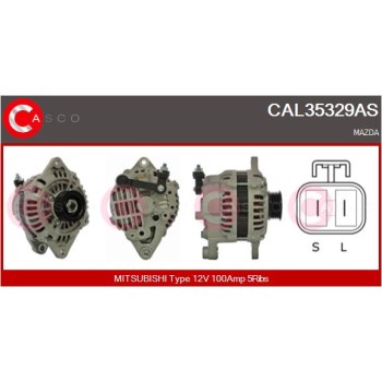 Alternador - CASCO CAL35329AS