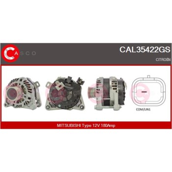 Alternador - CASCO CAL35422GS