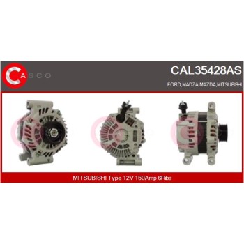 Alternador - CASCO CAL35428AS