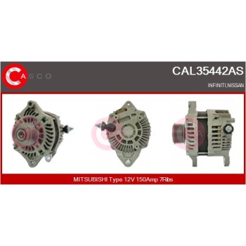 Alternador - CASCO CAL35442AS