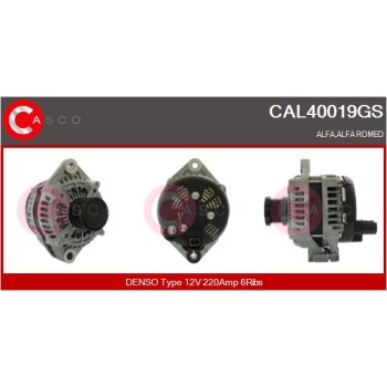 Alternador - CASCO CAL40019GS