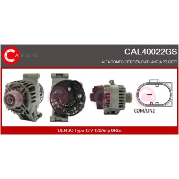 Alternador - CASCO CAL40022GS