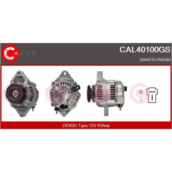 Alternador - CASCO CAL40100GS