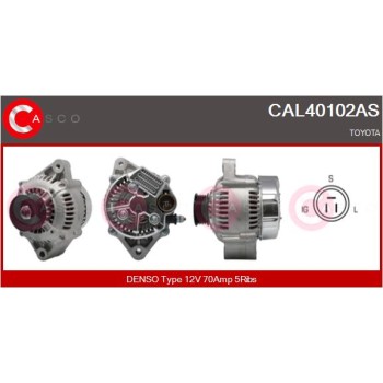 Alternador - CASCO CAL40102AS