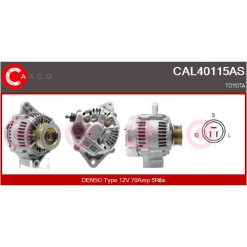 Alternador - CASCO CAL40115AS