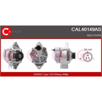 Alternador - CASCO CAL40149AS