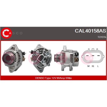 Alternador - CASCO CAL40158AS