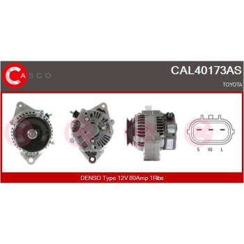 Alternador - CASCO CAL40173AS