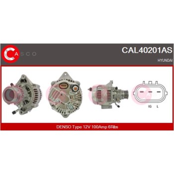 Alternador - CASCO CAL40201AS