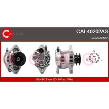 Alternador - CASCO CAL40202AS