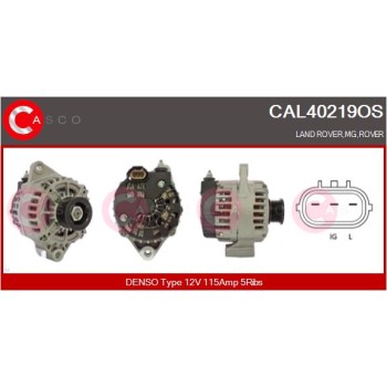 Alternador - CASCO CAL40219OS