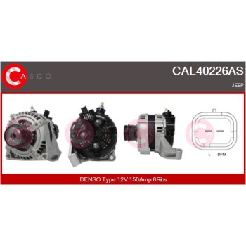 Alternador - CASCO CAL40226AS