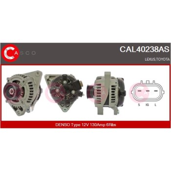 Alternador - CASCO CAL40238AS