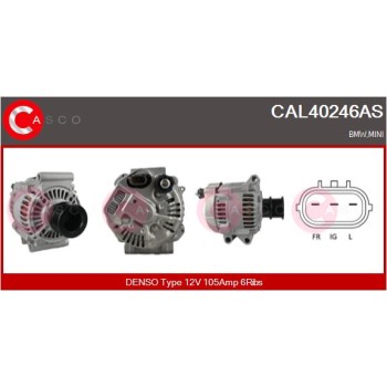 Alternador - CASCO CAL40246AS