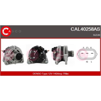 Alternador - CASCO CAL40258AS