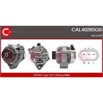 Alternador - CASCO CAL40265GS