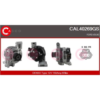 Alternador - CASCO CAL40269GS